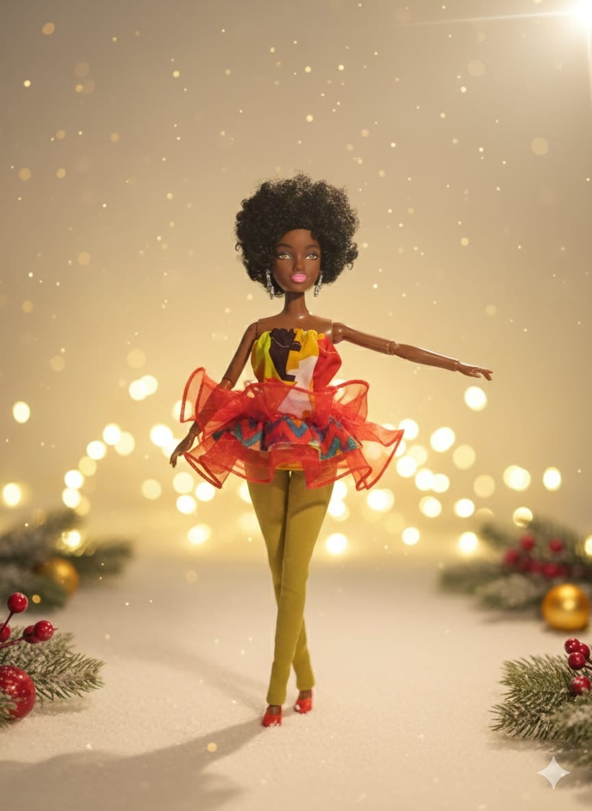 ❤️ Poupée princesse de Noël – Édition Spéciale Noël