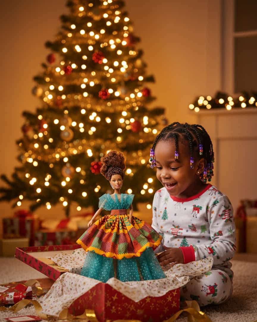 🎄 Poupée Princesse Wax de Noël – Édition Spéciale