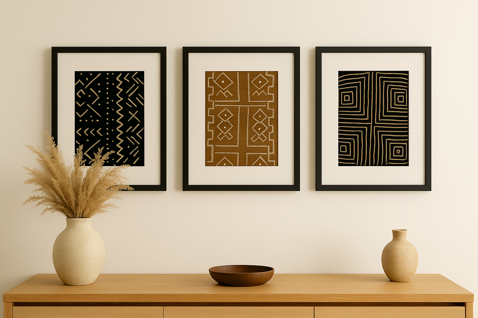 Lot de 3 Tableaux