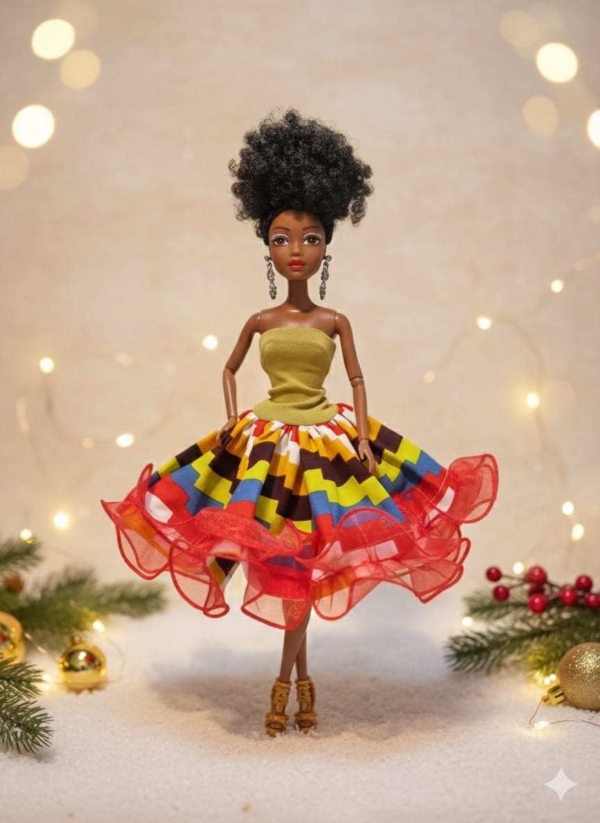 ❤️ Poupée princesse de Noël – Édition Spéciale Noël